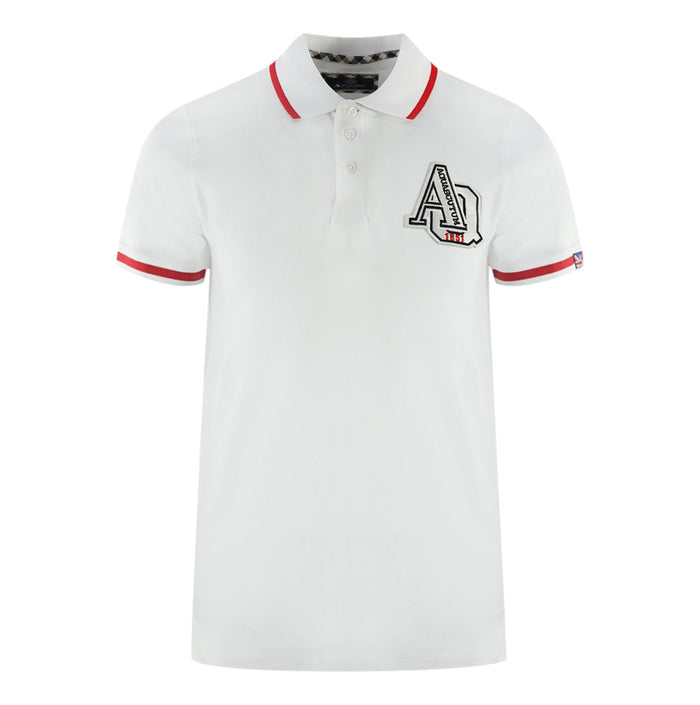 Aquascutum Mens P00723 01 Polo Shirt White