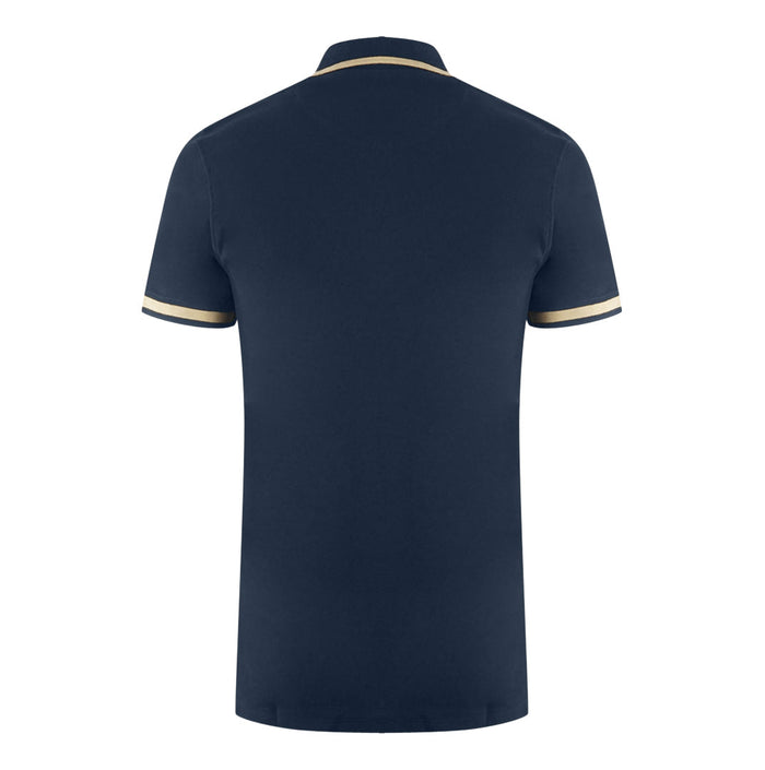 Aquascutum Mens P00723 85 Polo Shirt Navy