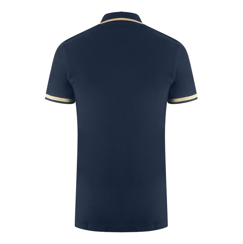 Aquascutum Mens P00723 85 Polo Shirt Navy