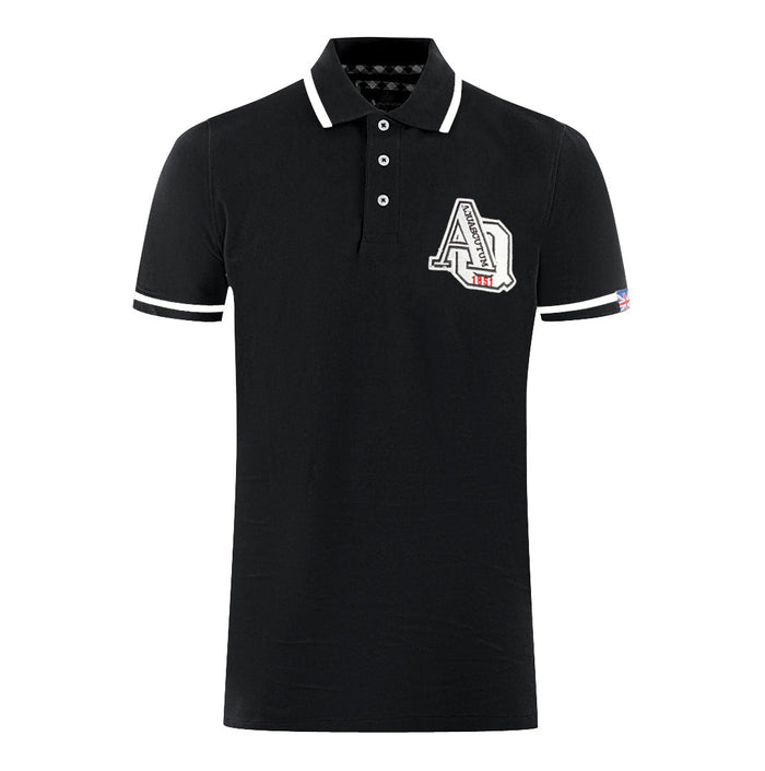 Aquascutum Mens P00723 99 Polo Shirt Black
