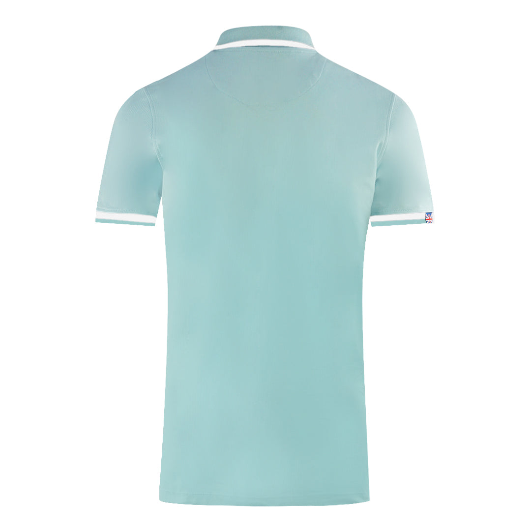 Aquascutum Mens P00823 78 Polo Shirt Light Blue