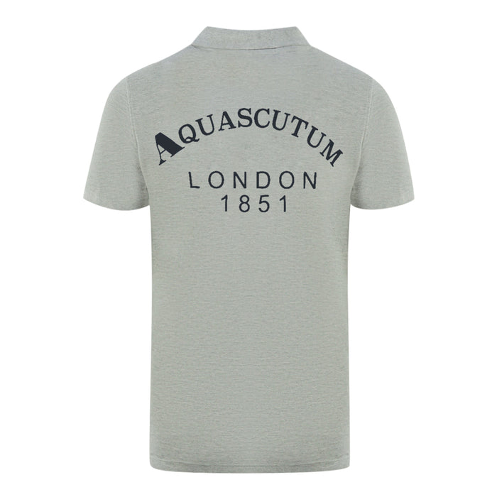 Aquascutum Mens P01423 94 Polo Shirt Grey
