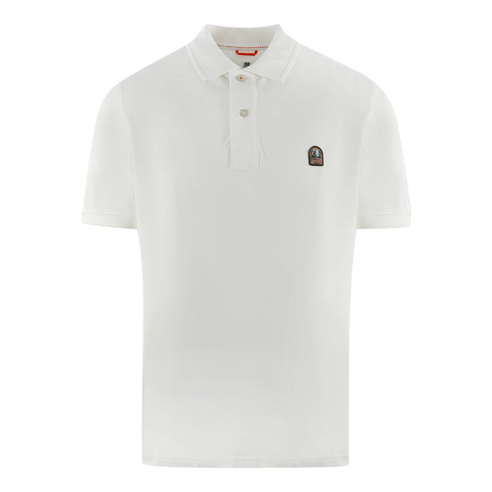 Parajumpers Mens Polo Shirt Patch Polo 505 White