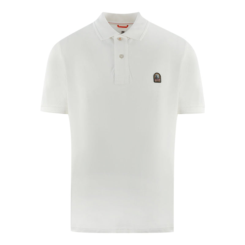 Parajumpers Mens Polo Shirt Patch Polo 505 White