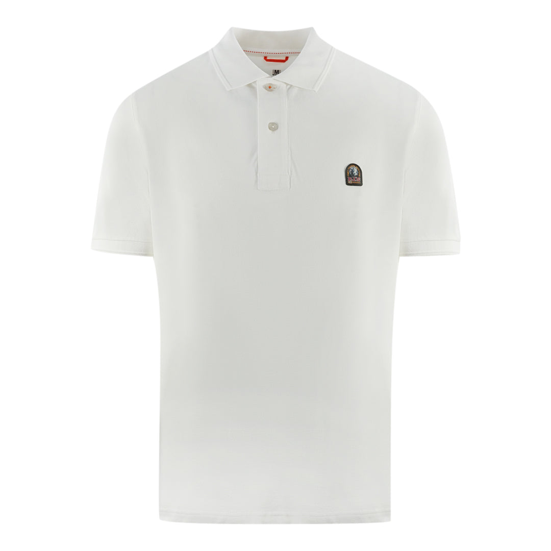 Parajumpers Mens Polo Shirt Patch Polo 505 White