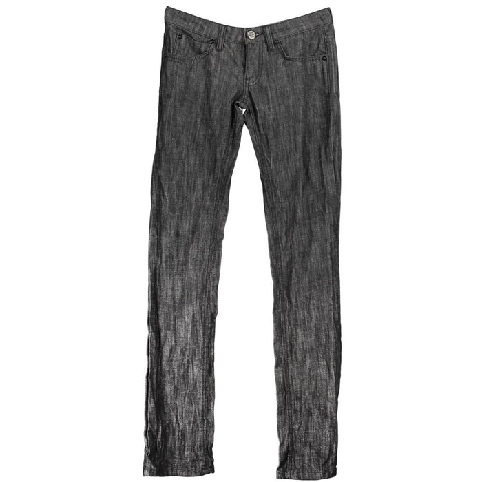 Phard Black Cotton Jeans & Pant