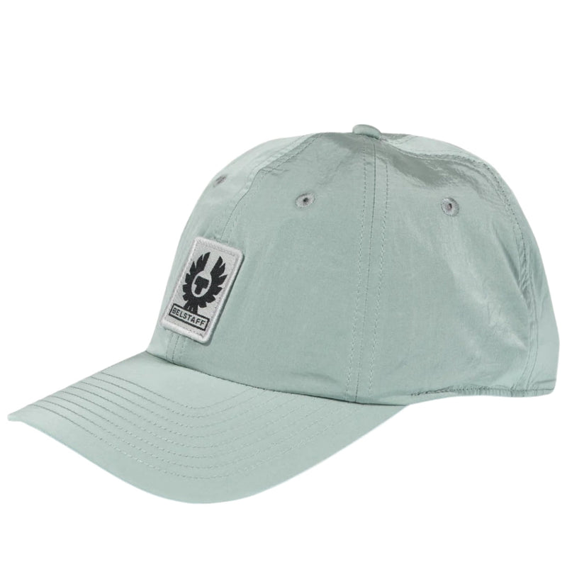 Belstaff Mens Phoenix Logo Baseball Cap Steel Green