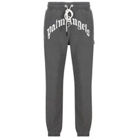 Palm Angels Mens Pmch011C99Fle0021001 Sweat Pants Faded Black - Style Centre Wholesale