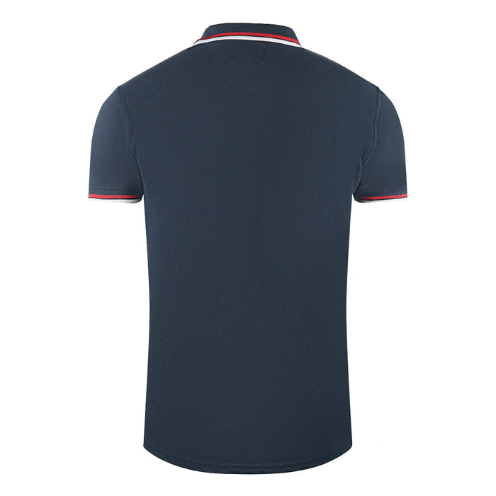 Aquascutum Mens Po002 11 Polo Shirt Navy Blue