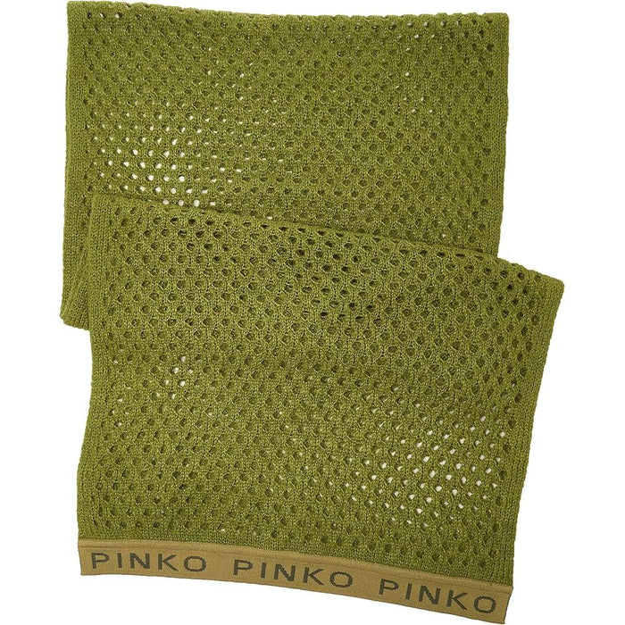 PINKO Green Acrylic Scarf