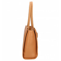 Plein Sport Chic Brown Eco-Leather Shopper with Silver Logo
