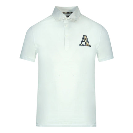Aquascutum QMP020 01 White Polo Shirt