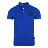 Aquascutum Mens Qmp026 81 Polo Shirt Blue