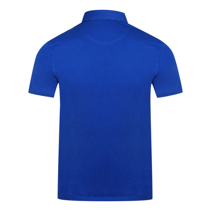 Aquascutum Mens Qmp026 81 Polo Shirt Blue
