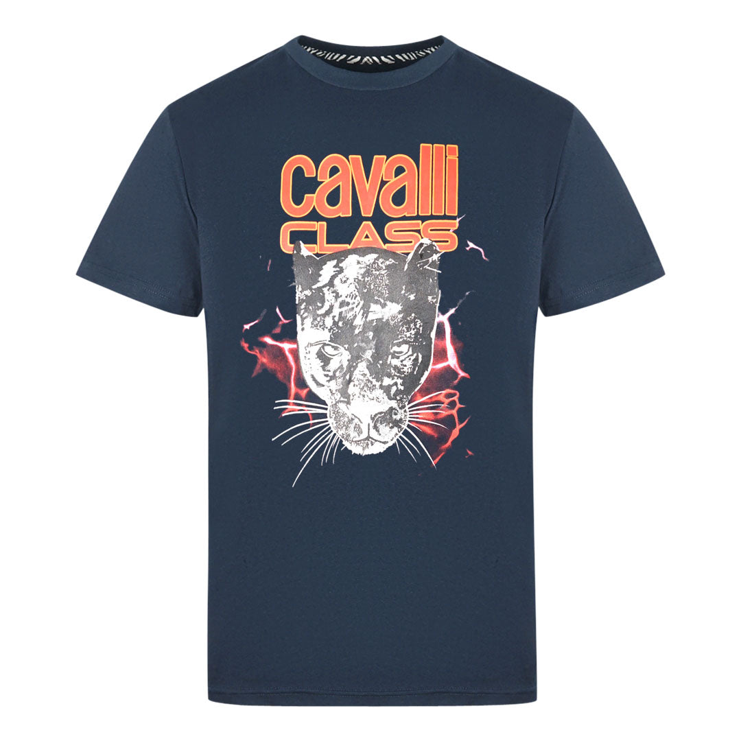 Cavalli Class Mens Qxt61J Jd060 04926 T Shirt Navy