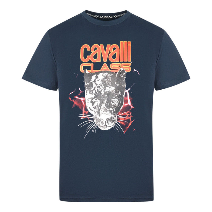 Cavalli Class Mens Qxt61J Jd060 04926 T Shirt Navy