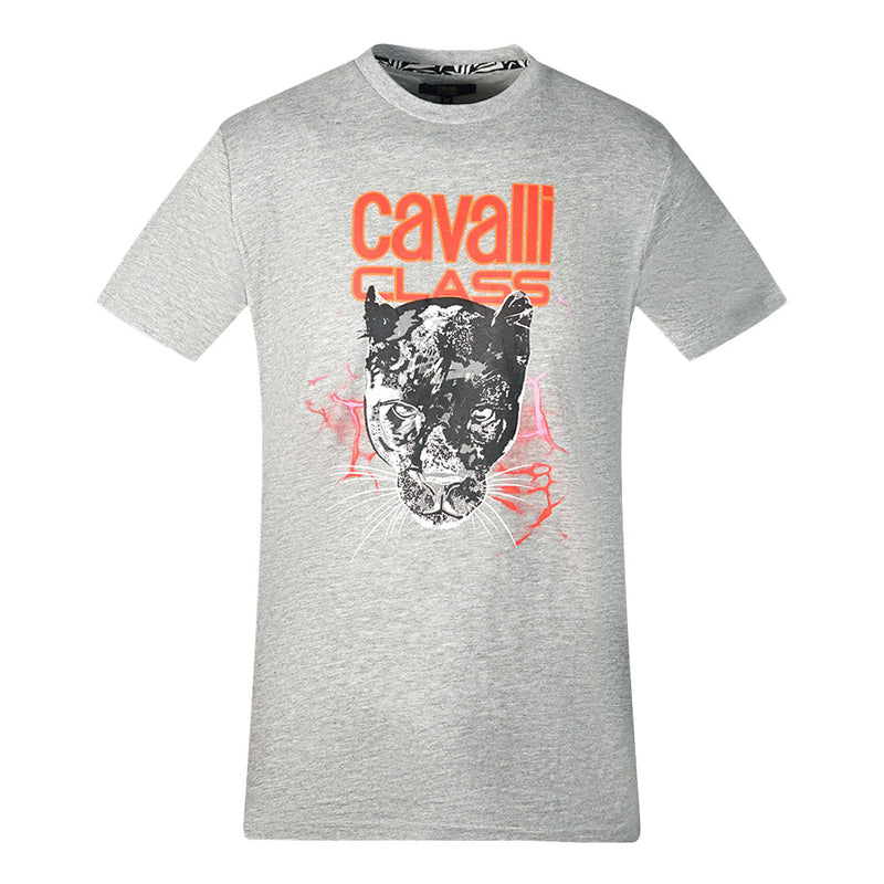 Cavalli Class Mens Qxt61J Jd060 04965 T Shirt Grey