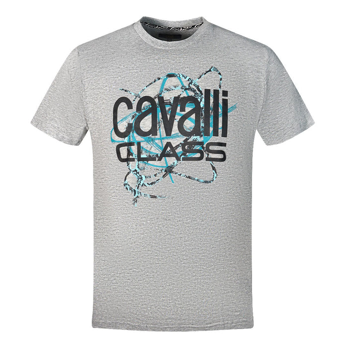 Cavalli Class Mens Qxt61R Jd060 04965 T Shirt Grey