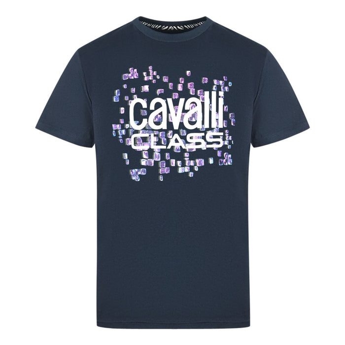 Cavalli Class Mens Qxt61U Jd060 04926 T Shirt Navy