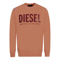 Diesel Mens S Division Logo 0Bawt 3Bb Sweater Pink