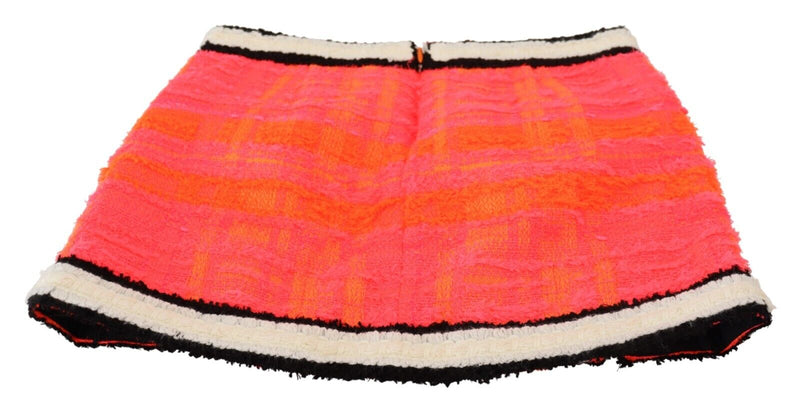 Dsquared² Multicolor Polyester Mid Waist A-line Mini Skirt