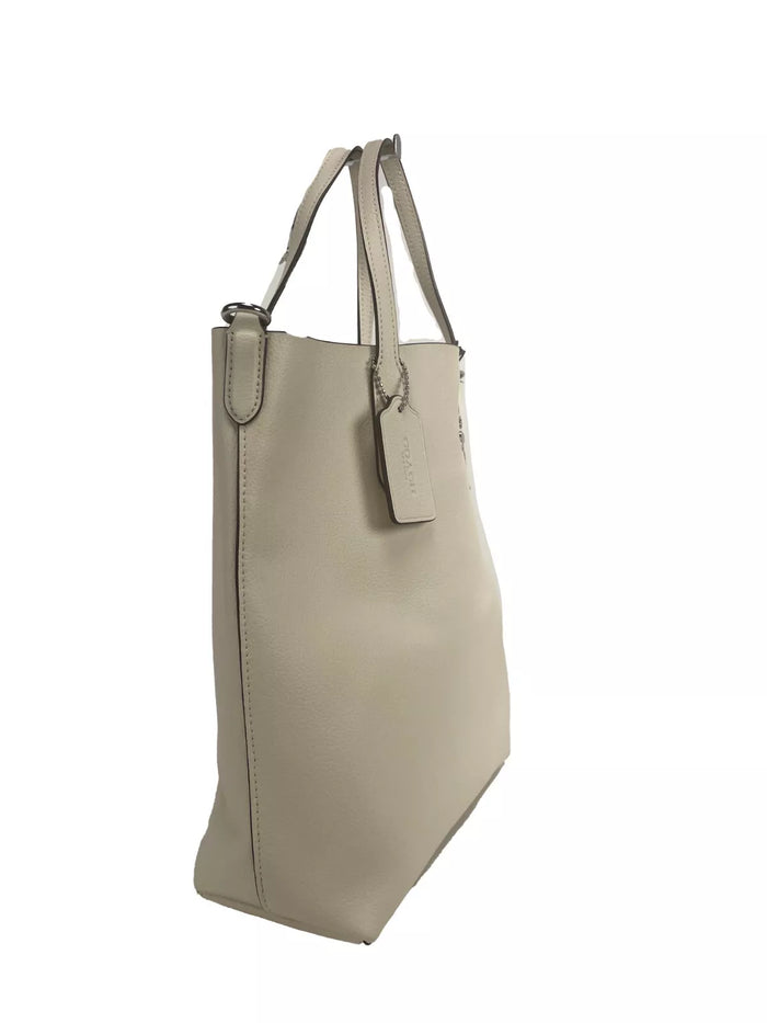 Michael Kors Leather Chalk Small Thea Tote Shoulder Purse Bag