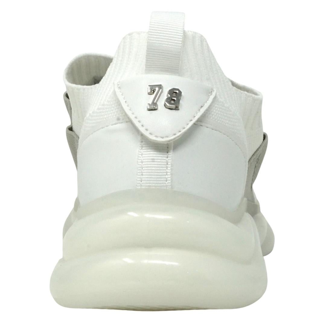 Plein Sport Logo Sock White Sneakers