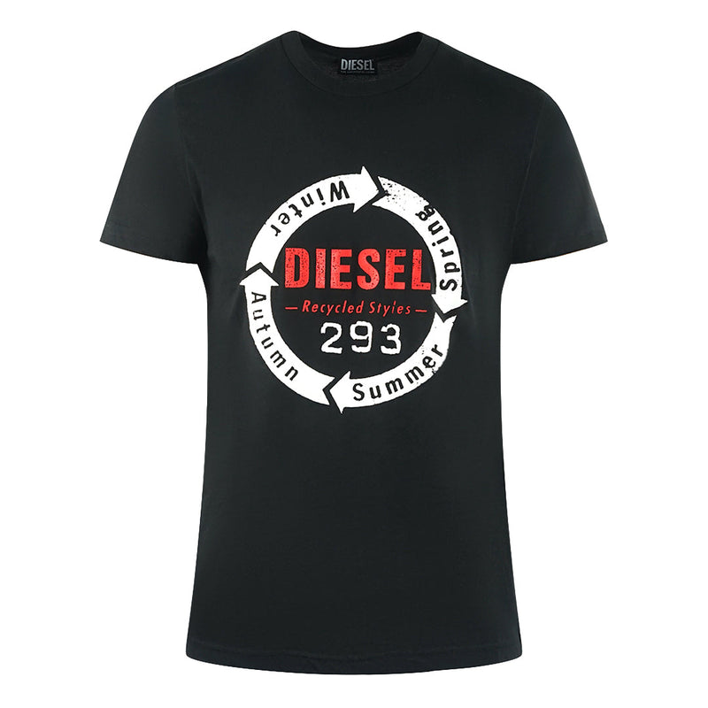 Diesel Mens T Diegos C1 900 T Shirt Black