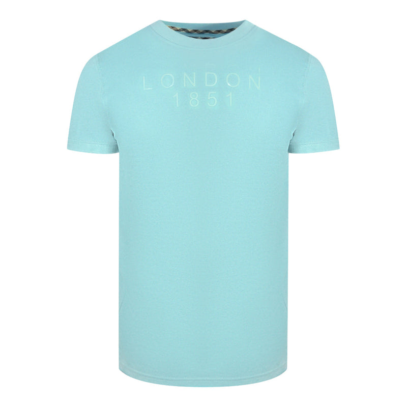 Aquascutum Mens T00123 78 T Shirt Sky Blue