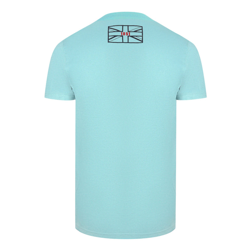 Aquascutum Mens T00123 78 T Shirt Sky Blue