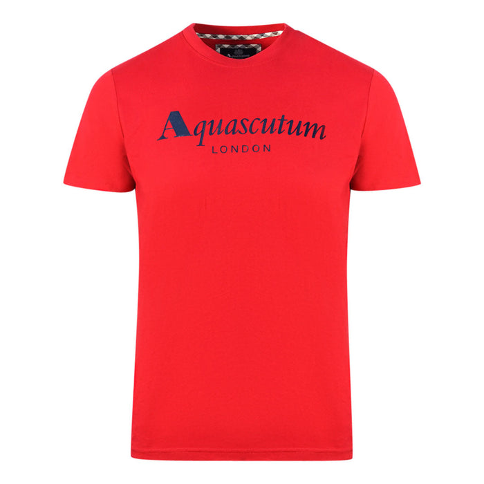Aquascutum Mens T00323 52 T Shirt Red