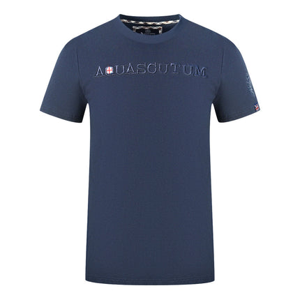 Aquascutum T01123 85 Navy Blue T-Shirt