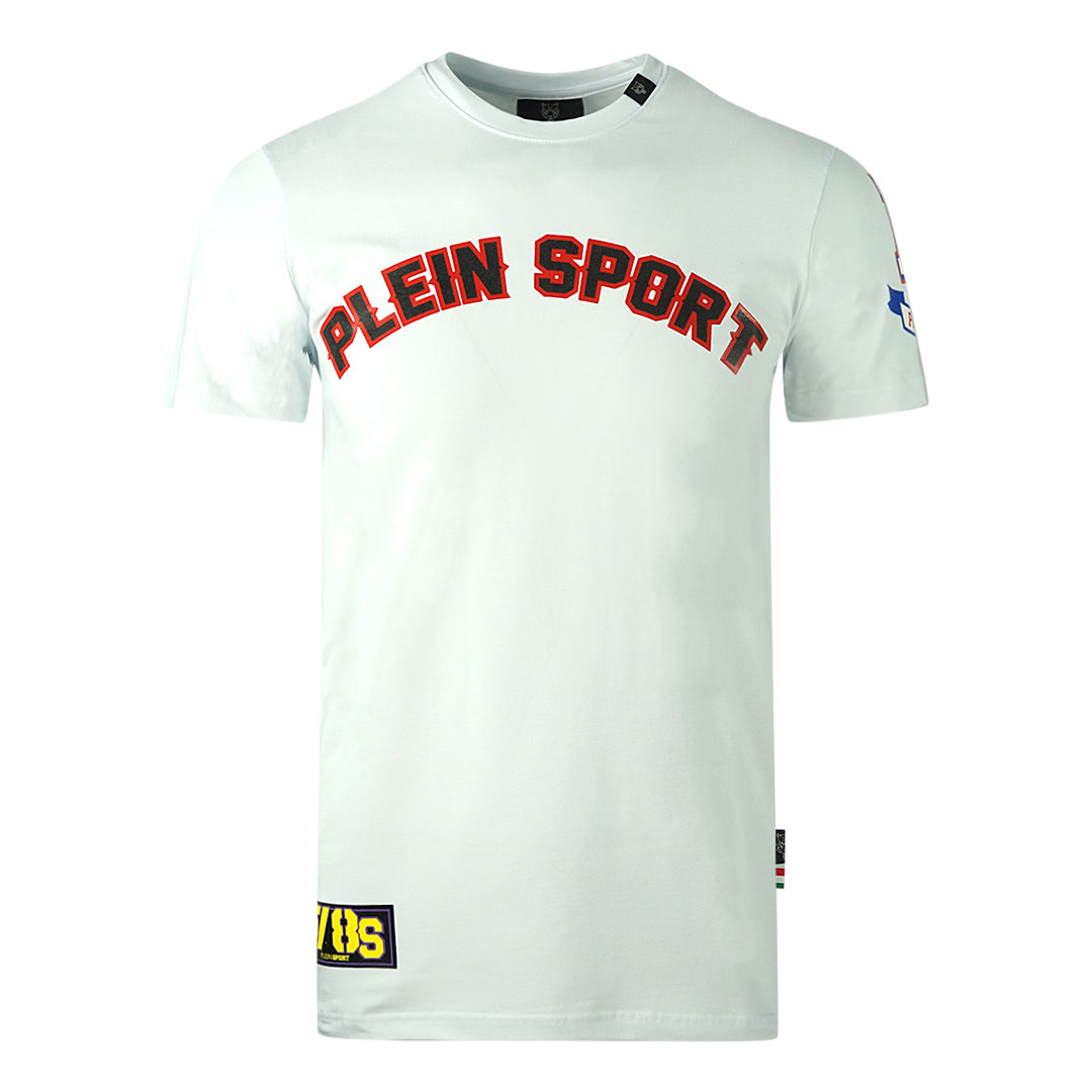 Plein Sport Mens TIPS117IT 01 T-Shirt White