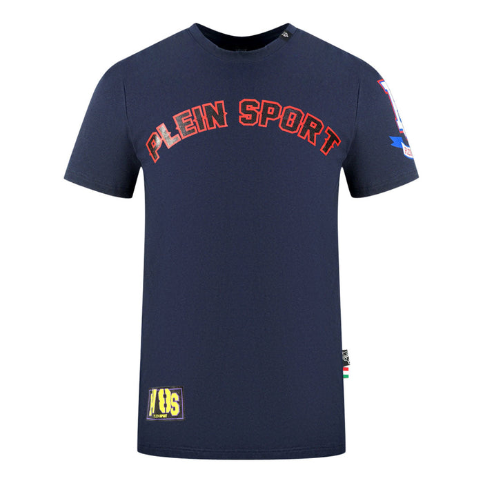 Plein Sport Mens Tips117It 85 T Shirt Navy Blue
