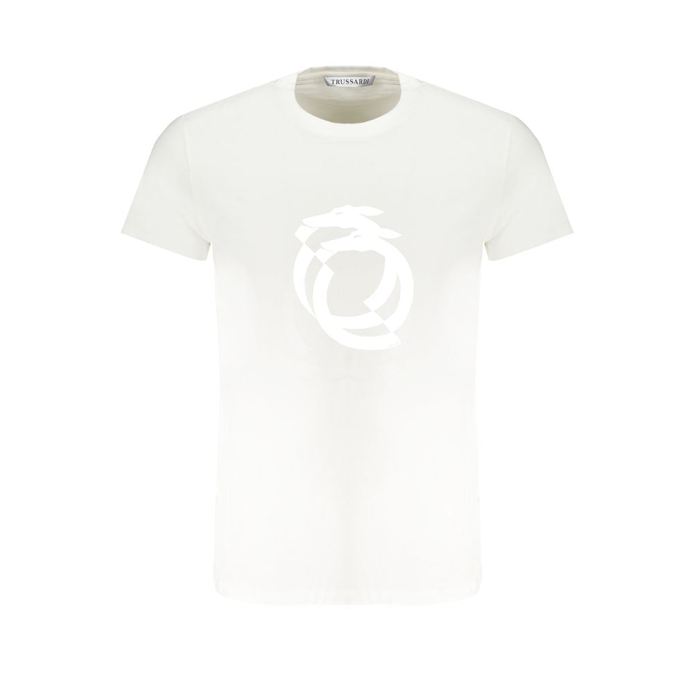 Trussardi White Cotton T-Shirt