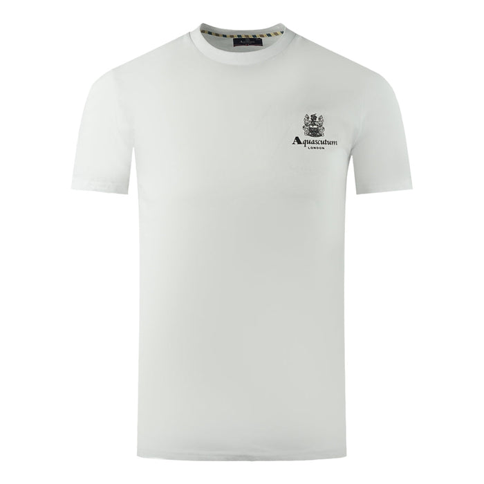 Aquascutum Mens Ts004 01 T Shirt White