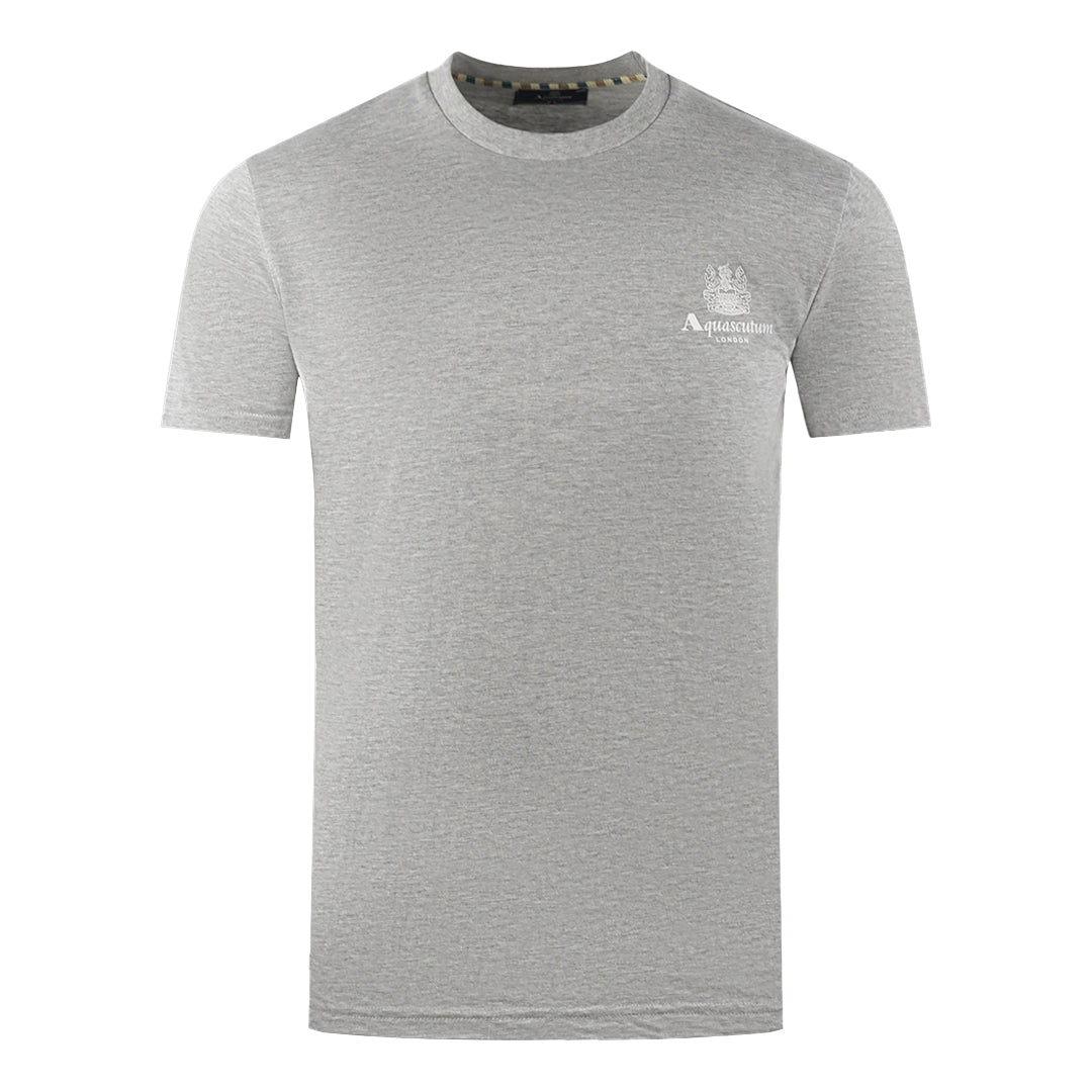 Aquascutum Mens Ts004 05 T Shirt Grey