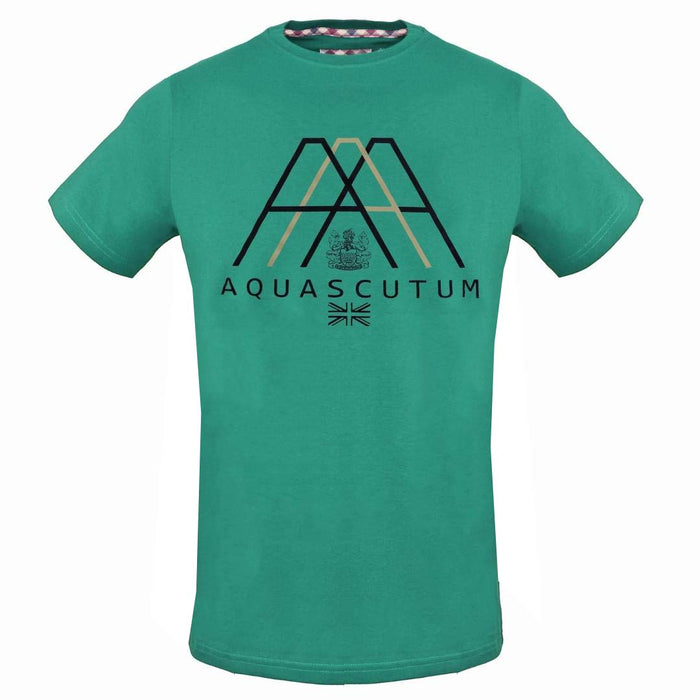 Aquascutum Mens Tsia04 32 T Shirt Green