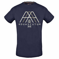 Aquascutum Mens Tsia04 85 T Shirt Blue