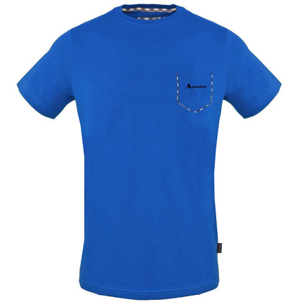 Aquascutum TSIA07 81 Blue T-Shirt - Style Centre Wholesale