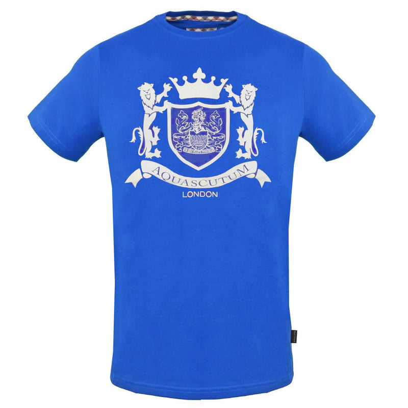 Aquascutum Mens Tsia08 81 T Shirt Blue - Style Centre Wholesale