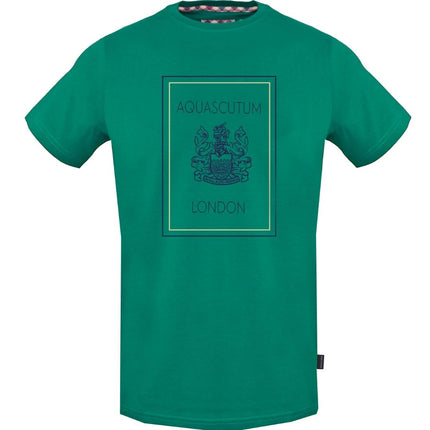 Aquascutum TSIA112 32 London Logo Green T-Shirt