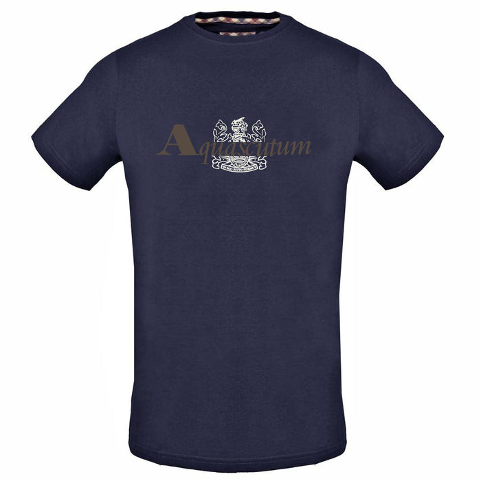 Aquascutum Mens Tsia12 85 T Shirt Blue