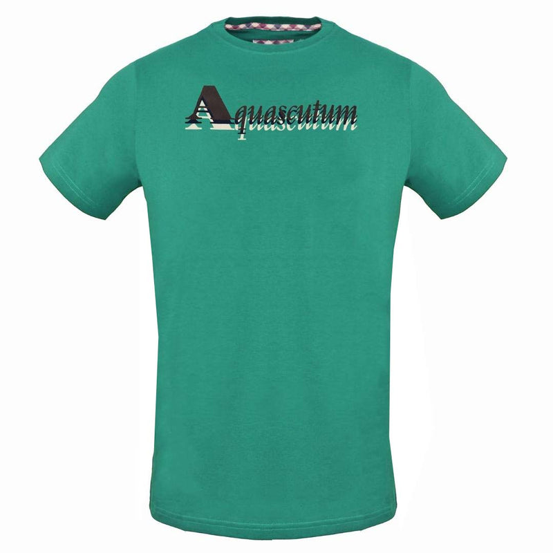 Aquascutum Mens Tsia15 32 T Shirt Green