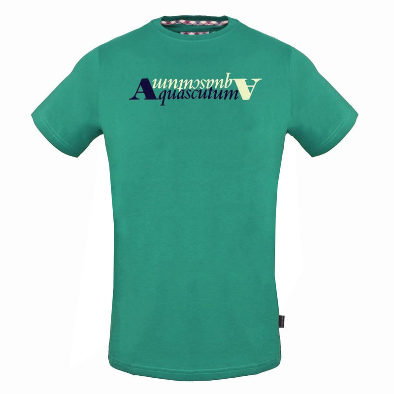 Aquascutum Mens Tsia25 32 T Shirt Green