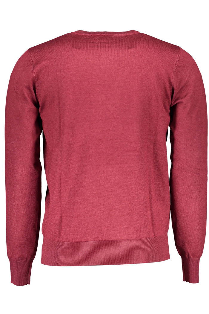 U.S. Grand Polo Crimson Nylon Round Neck Sweater