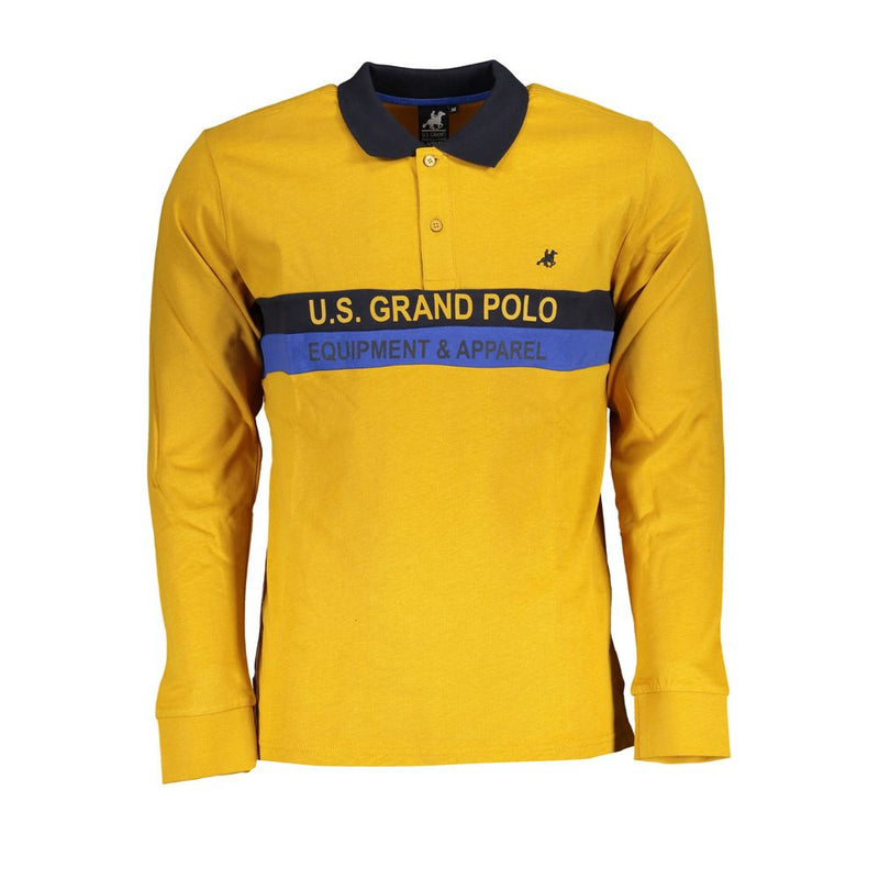 U.S. Grand Polo Yellow Cotton Polo Shirt