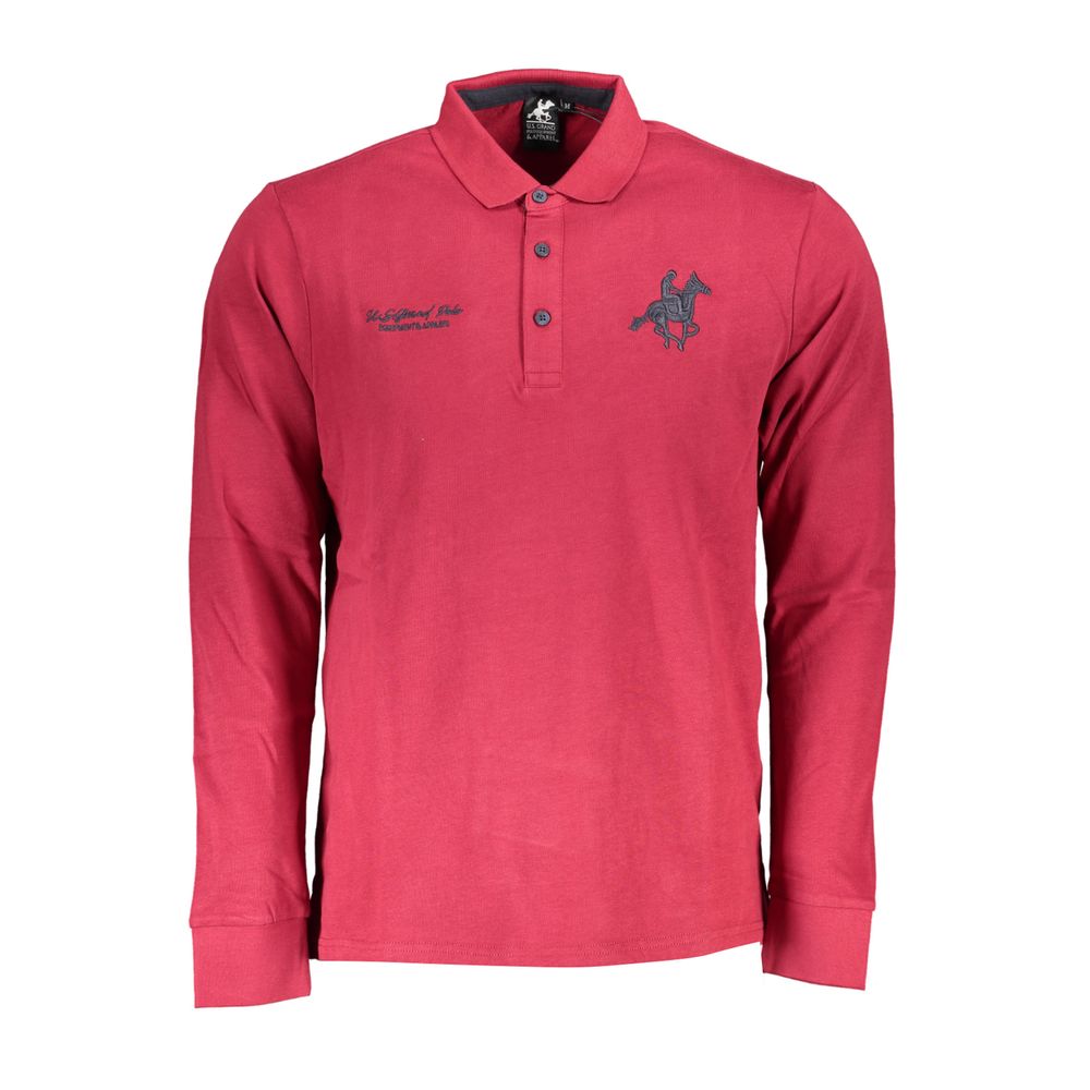 U.S. Grand Polo Red Cotton Polo Shirt