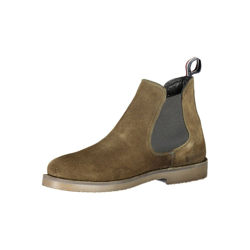 U.S. POLO ASSN. Chic Green Ankle Boots with Logo Detail