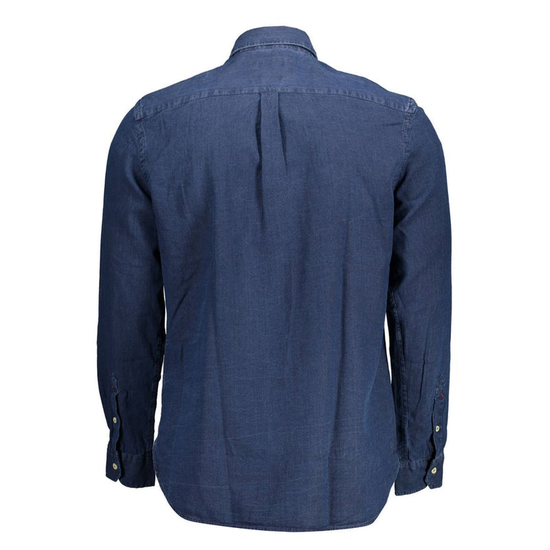 U.S. POLO ASSN. Classic Blue Long Sleeve Cotton Shirt